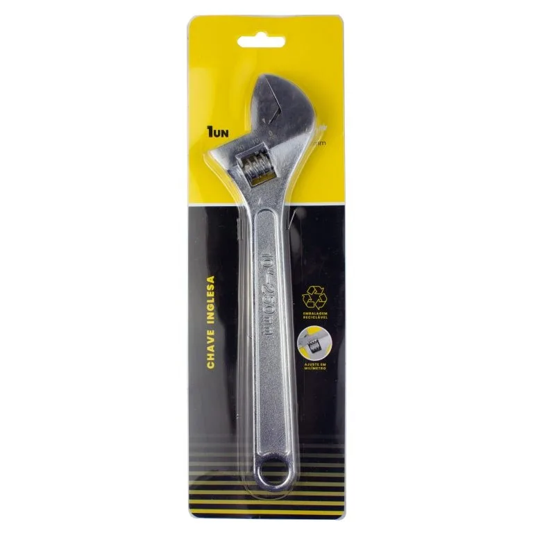 CHAVE INGLESA CROMADA 10'' - RF MAX