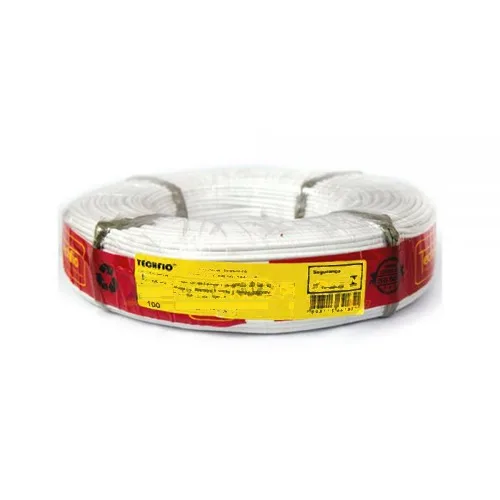 CABO FLEXIVEL ROLO C/ 100M 1,50MM BRANCO - TECHFIO