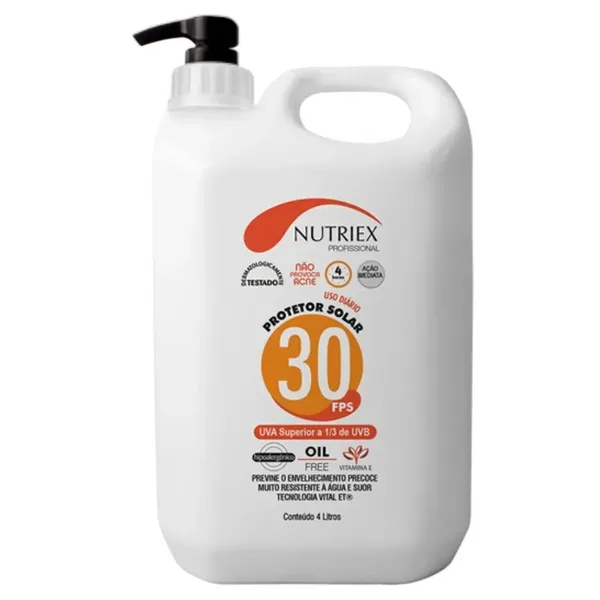 PROTETOR SOLAR PROFISSIONAL FPS 30 CORPORAL 4L - NUTRIEX