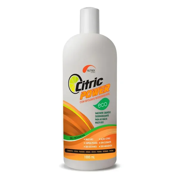 SABONETE LIQ. DESENGRAXANTE CITRIC POWER ECO C/ ESFOLIANTE 1L - NUTRIEX