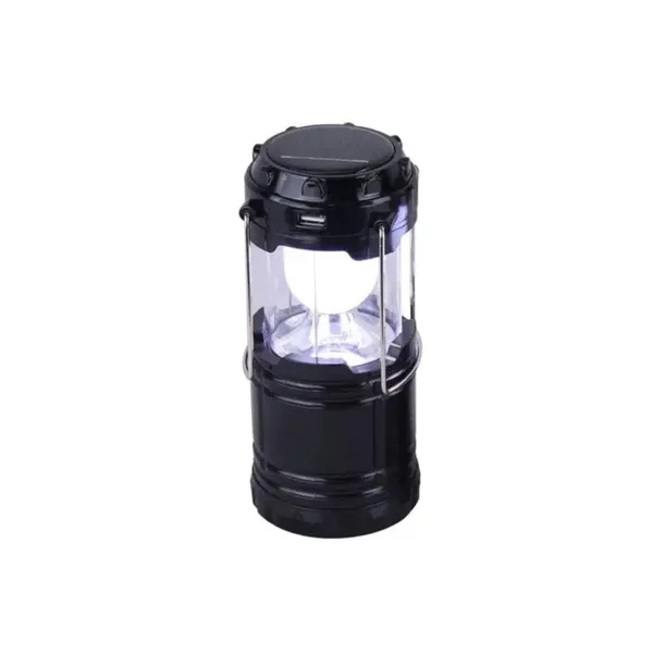 LUMINÁRIA LAMPIÃO DE LED SOLAR PRETO - MEGA ACE