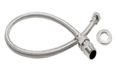ENGATE CROMADO FLEXIVEL MALHA INOX TRANC. 30CM Z - ULTRA METAIS