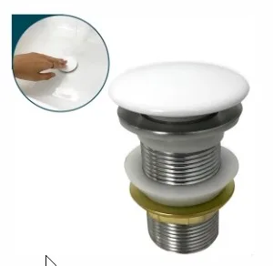 VALVULA CLICK CUBA/LAVATORIO CERAMICA BRANCA 1.1/4" (2615) -