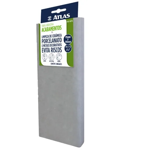FIBRA ABRASIVA P/ ACABAMENTOS BRANCA 115 X 290MM - PINCEIS ATLAS