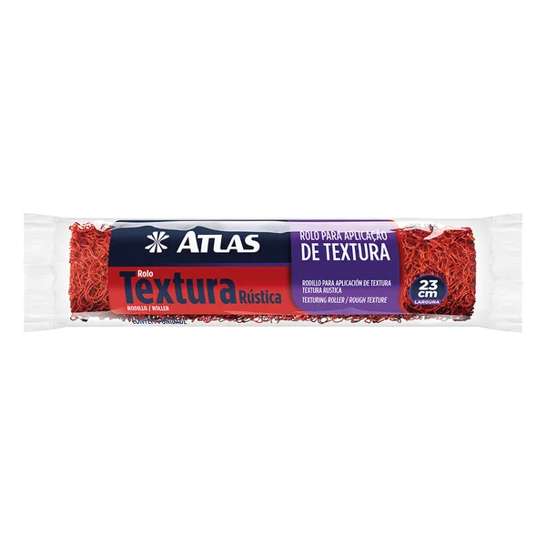 ROLO TEXTURA RUSTICA RELEVO 23CM S/ CABO - PINCEIS ATLAS