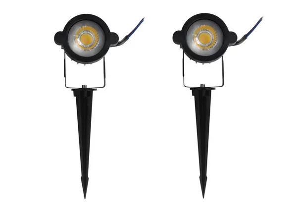 ESPETO DE JARDIM LED 7W BRANCO QUENTE C/ 2UN - MEGA ACE