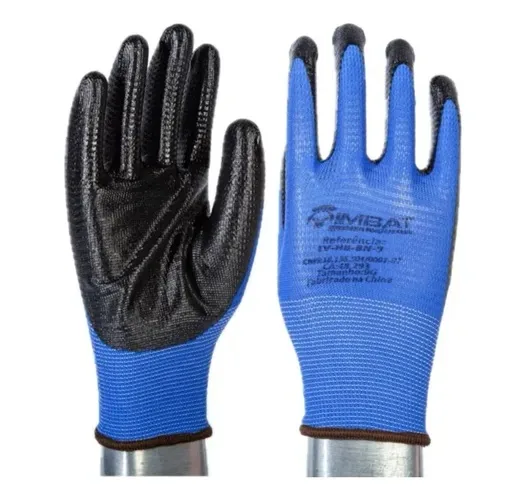 LUVA NITRIL WAVE AZUL T. 10 (XG) - IMBAT