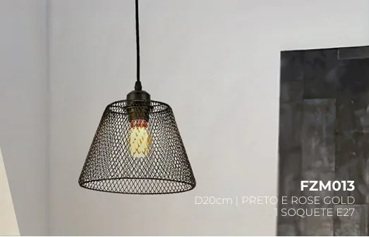 FZM013 - LUSTRE PEND.QUAD. SILVER-3000K -45CM