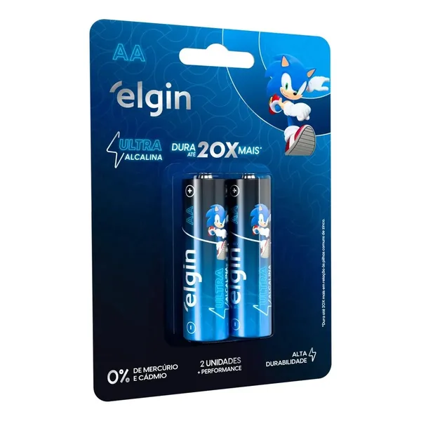 PILHA AA ULTRA ALCALINA BLISTER C/ 2 PC - ELGIN