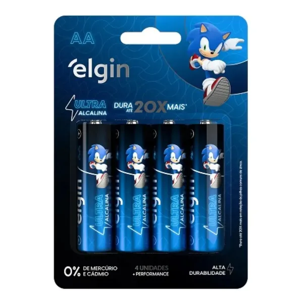 PILHA AA ULTRA ALCALINA BLISTER C/ 4 PC - ELGIN