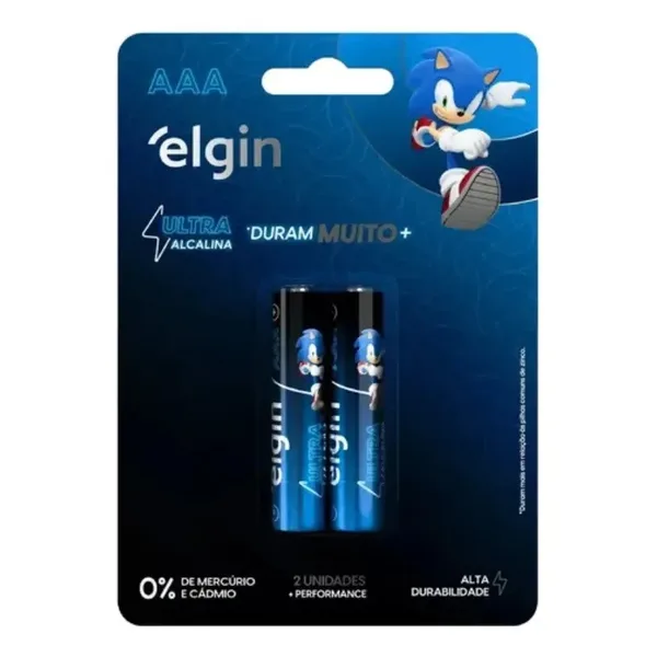 PILHA AAA ULTRA ALCALINA BLISTER C/ 2 PC - ELGIN