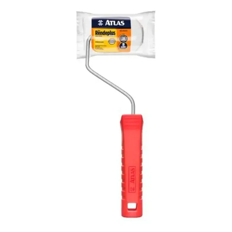 ROLO RENDEPLUS AMARELO 5CM C/ CABO - PINCEIS ATLAS