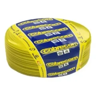 CABO FLEXIVEL ROLO C/ 100M 4,00MM AMARELO - COBRECOM