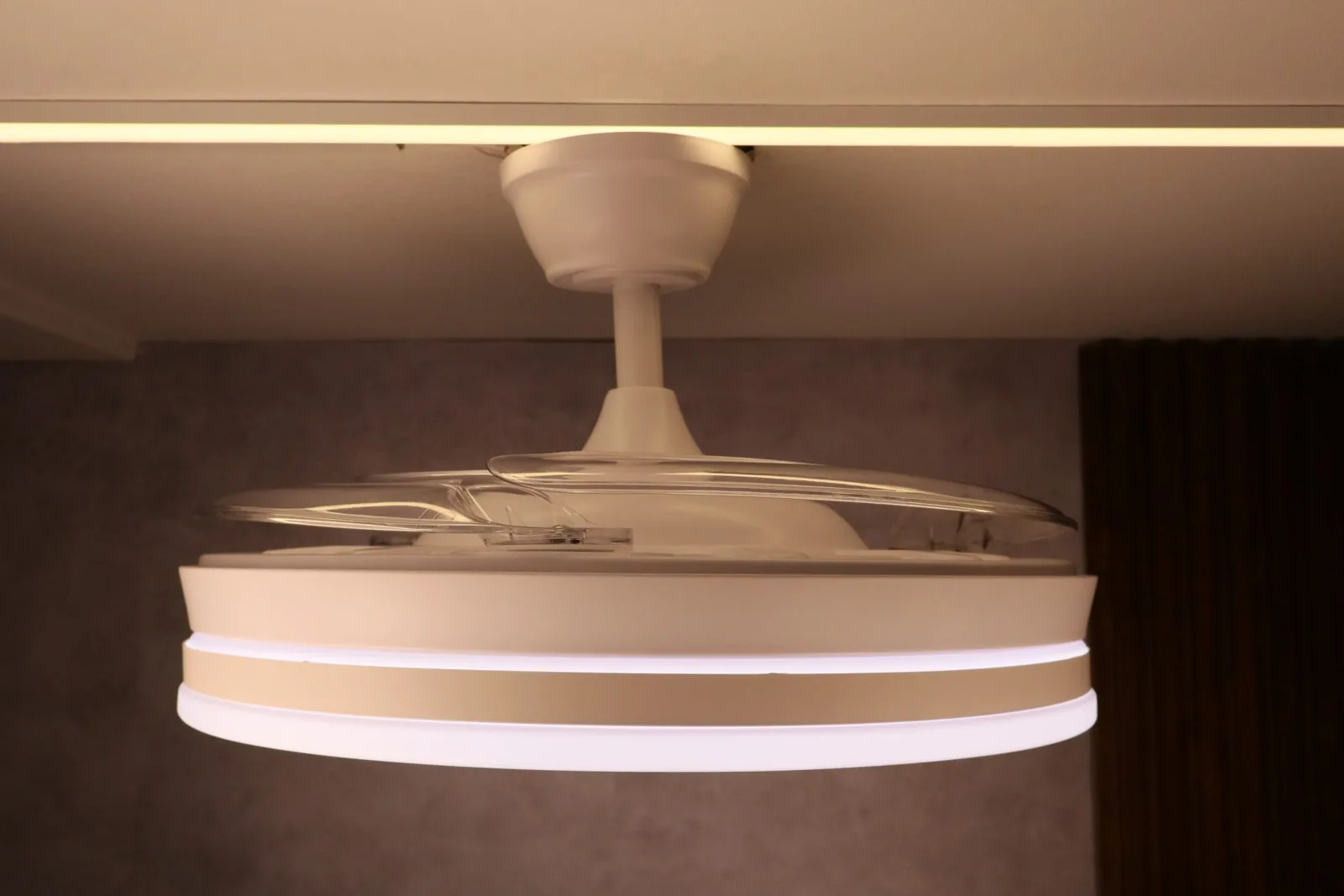 VENTILADOR BRANCO LUMINARIA LED 50W 3CCT GPG01 -
