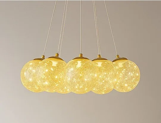FZM020 - PEND. ALUM. SEM LAMP.45 CM -ACAB. GOLD