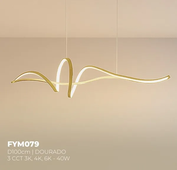 FYM079 - PEND ACAB.SAND GOLD.3CCT -D100 40W