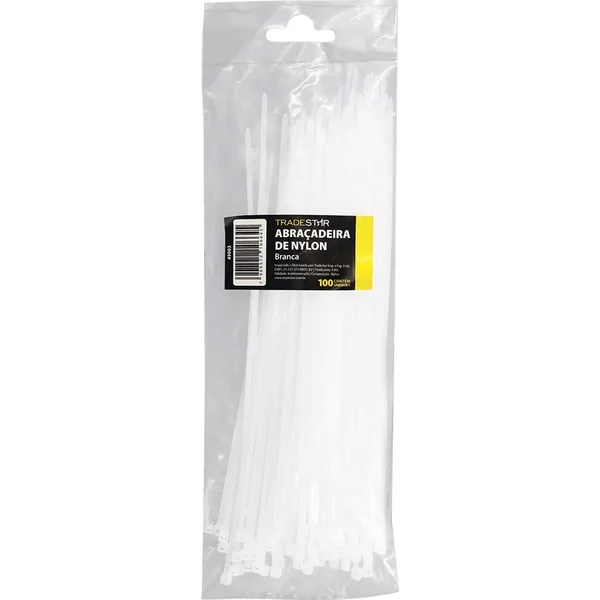ABRAC NYLON BR 3.6MM X 200MM C/ 100 UN - TRADESTAR