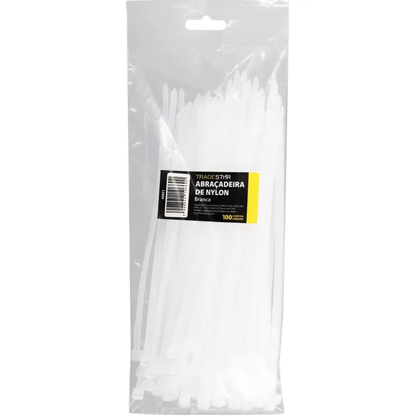 ABRAC NYLON BR 3.6MM X 250MM C/ 100 UN - TRADESTAR