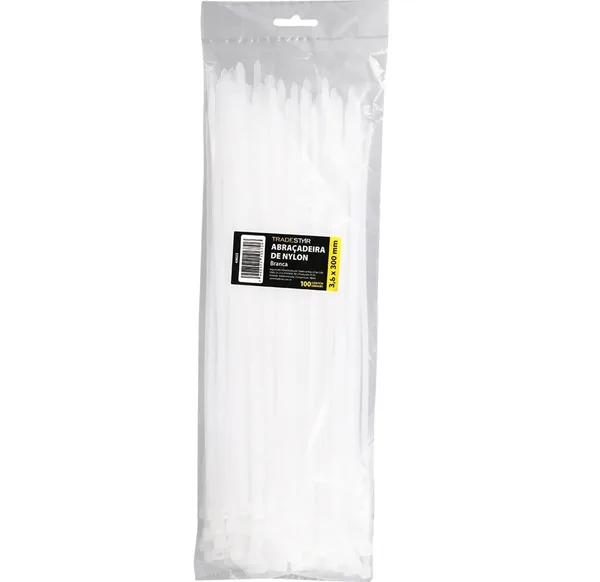 ABRAC NYLON BR 3.6MM X 300MM C/ 100 UN - TRADESTAR