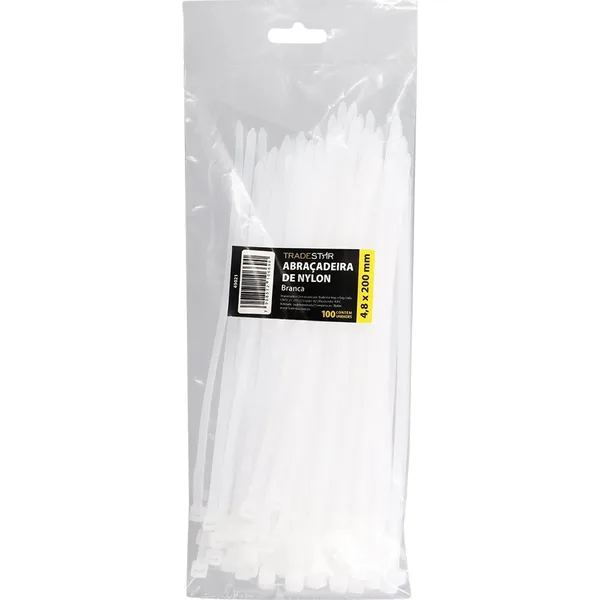 ABRAC NYLON BR 4.8MM X 200MM C/ 100 UN - TRADESTAR