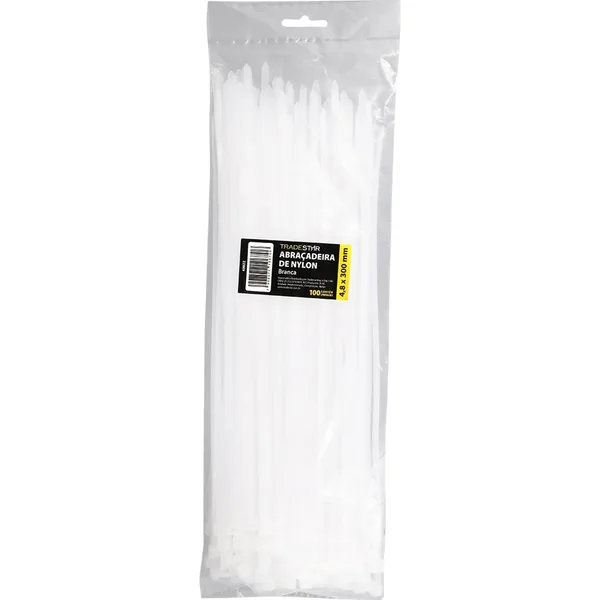ABRAC NYLON BR 4.8MM X 300MM C/ 100 UN - TRADESTAR