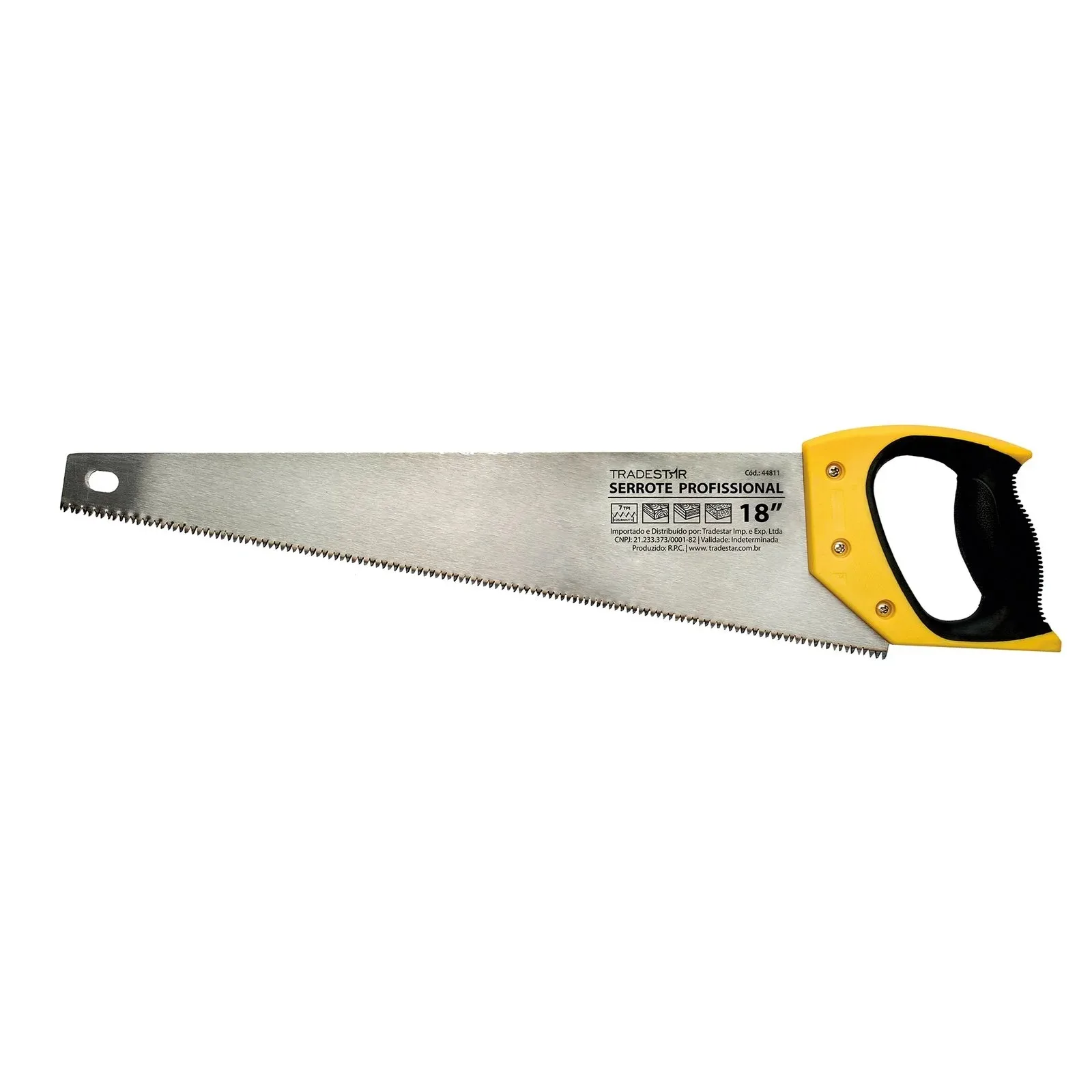 SERROTE P/ MADEIRA C/ CABO PLASTICO 18" - TRADESTAR