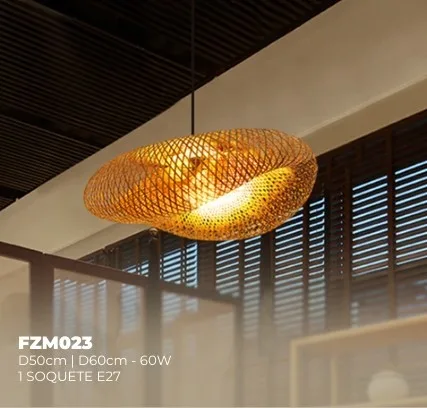 FZM023 -PEND.BAMBU 60CM DOUR. COM CABO 1,5MT