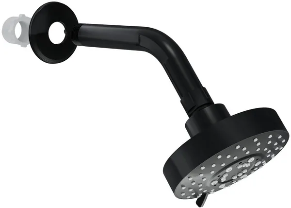 CHUVEIRO ARTICULADO REDONDO C/ REGULAGEM DE JATO BLACK - BLUKIT