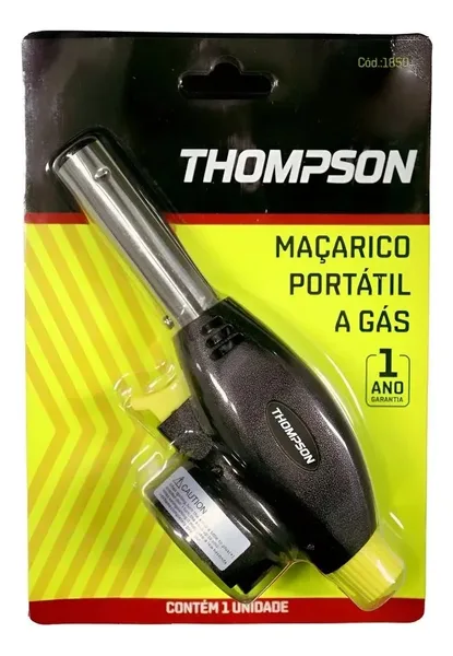 MACARICO MULTIUSO PORTÁTIL A GAS RECARREGAVEL - THOMPSON