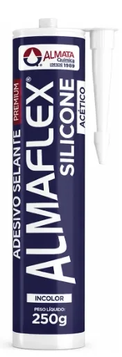 SILICONE ACETICO INCOLOR 250G - ALMAFLEX