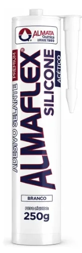 SILICONE ACETICO BRANCO 250G - ALMAFLEX