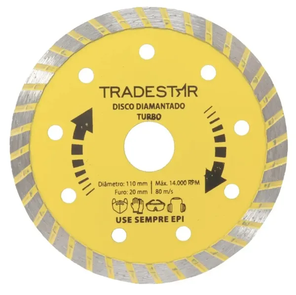 DISCO DIAMANTADO TURBO 4.1/2" - TRADESTAR
