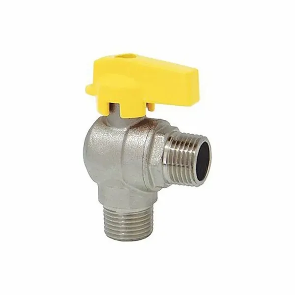 VALVULA ANGULAR P/ MANG. GAS 1/2" (M X M) - ROCO