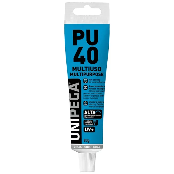 ADESIVO PU 40 MULTIUSO CINZA 80G - UNIPEGA