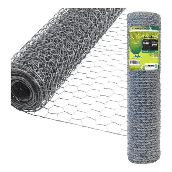 TELA GALINHEIRO 2'' FIO 23 1,50M X 50M - COMEP