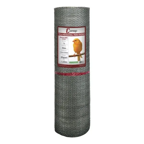 TELA VIVEIRO 1/2'' FIO 26 1,00M X 50M - COMEP