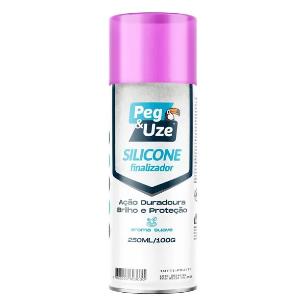 SILICONE SPRAY 250ML/100G  TUTTI-FRUTTI - PEG&UZE