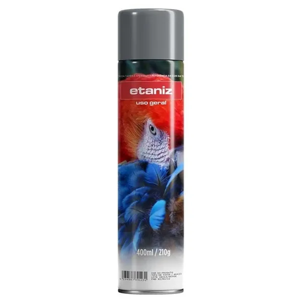 TINTA SPRAY USO GERAL CINZA CLARO 400ML/210G - ETANIZ