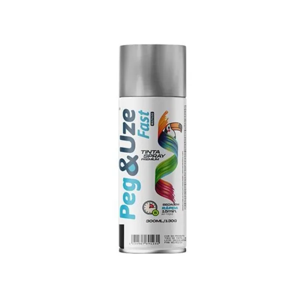 TINTA SPRAY METALICA CROMADA 300ML/130G - PEG&UZE