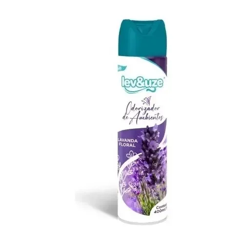 ODORIZADOR AMBIENTE LAVANDA FLORAL SPRAY 400ML/180G - LEV&UZE