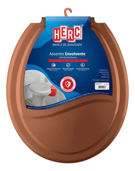ASSENTO ALMOFADADO OVAL UNIVERSAL OCRE - HERC