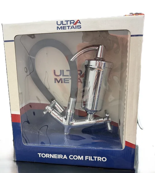 TORNEIRA FILTRO MESA FLEX PRETA C31 1/4V