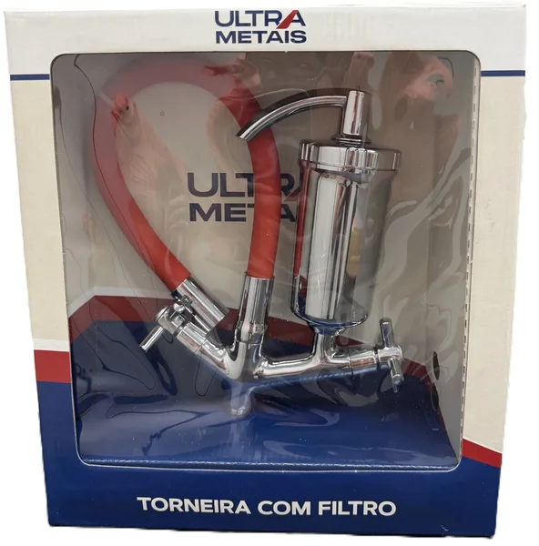 TORNEIRA FILTRO MESA FLEX VERMELHA C31 1/4V