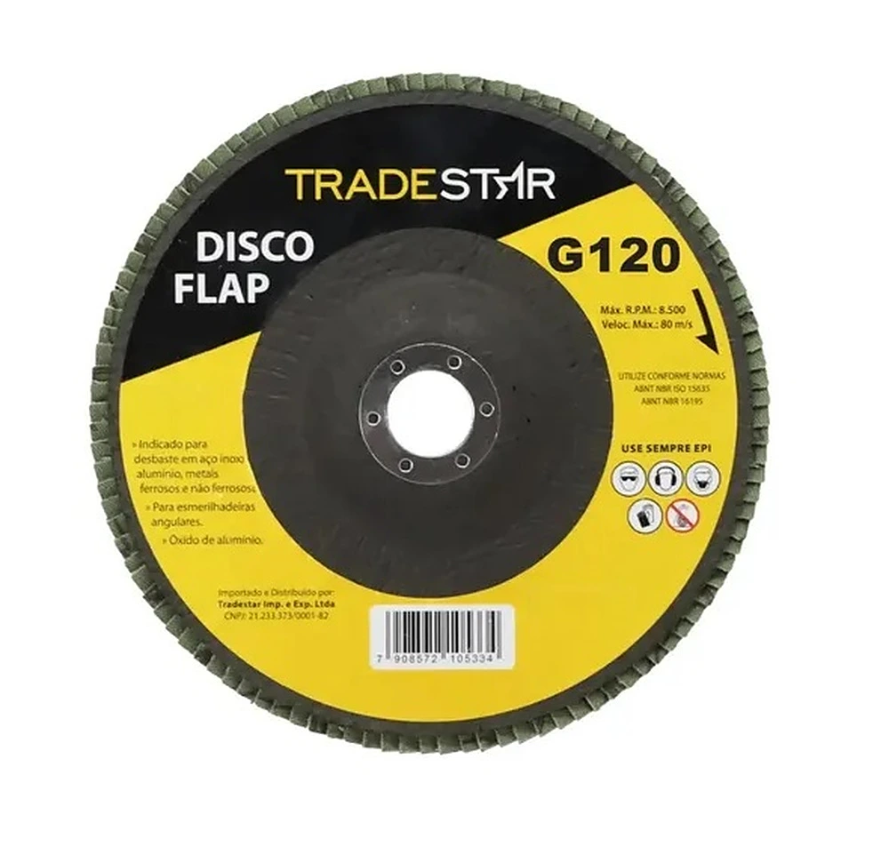DISCO FLAP CONICO 4.1/2'' G. 120 - TRADESTAR