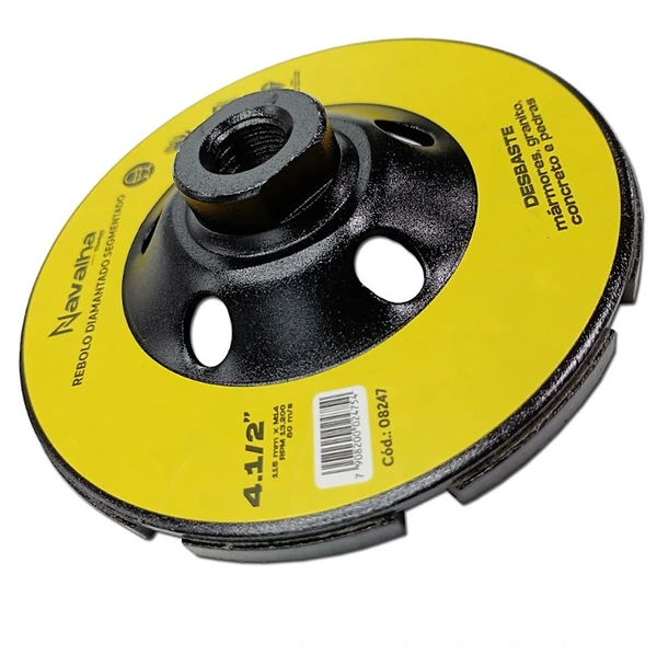 REBOLO DIAMANTADO NAVALHA SEGMENTADO 115MM X M14 - TITANIUM