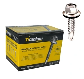 PARAF. AUTOBROCANTE 12 X 3/4 - 5,5 X 19MM C/ 200 UN -TITANIUM