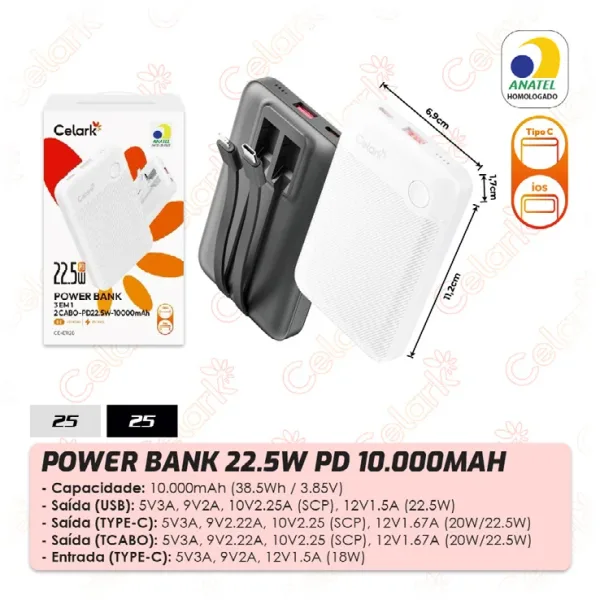 Power Bank 45W PD 20.000mAh