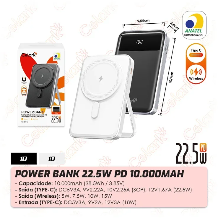 Power Bank 22.5W PD 10.000mAh