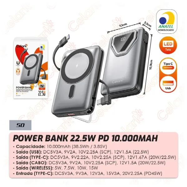 Power Bank 22.5W PD 10.000mAh