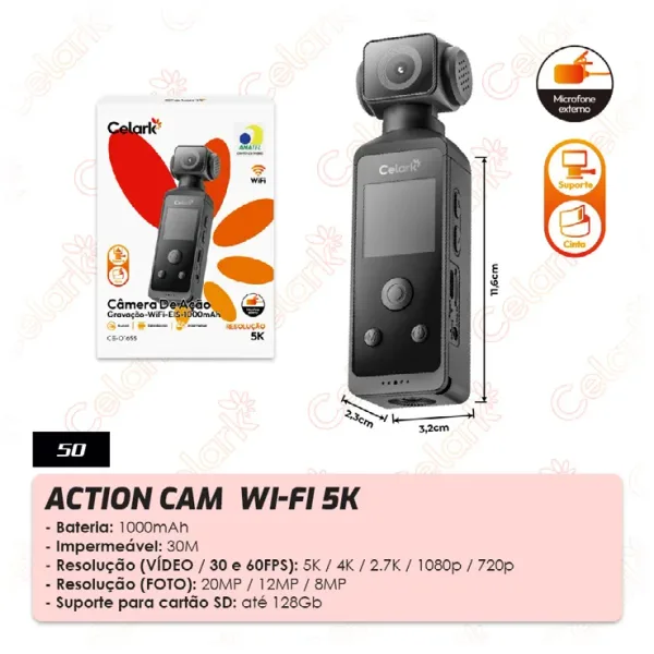 Action Cam Wi-Fi 5K